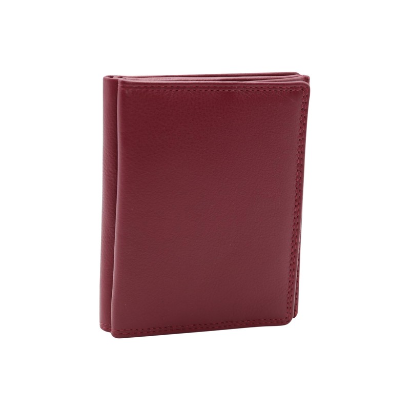 Leather Boxed Style wallet with large coin compartment LEAS, Genuine