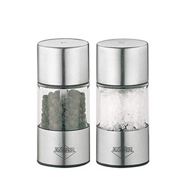 Kuchenprofi Vienna Salt and Pepper Set - Stainless Steel Grinder for Salt and Pepper (3.4 In x 1.5 In, Clear)