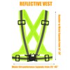 3 Pack Safety Reflective Vest Running Gear, Adjustable Lightweight 360°High