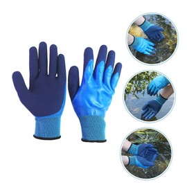 SUPVOX 1pair Anti-skid Fishing Gloves Breathable Planting Gloves for Outdoor Use for Catching Fish and Gardening Tasks