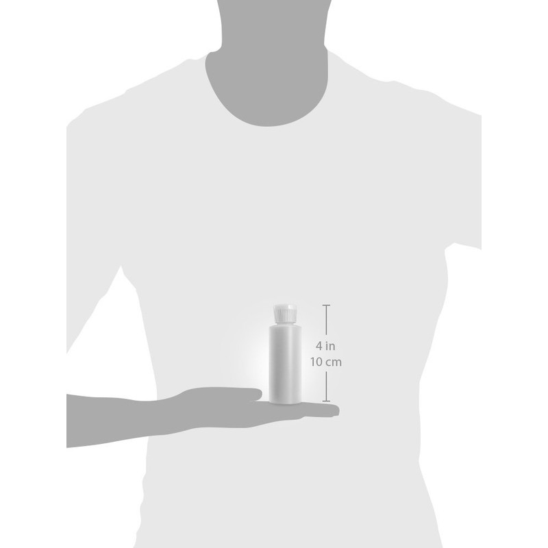 4 Oz Plastic Cylinder Bottles with Flip Top Pour Spout,