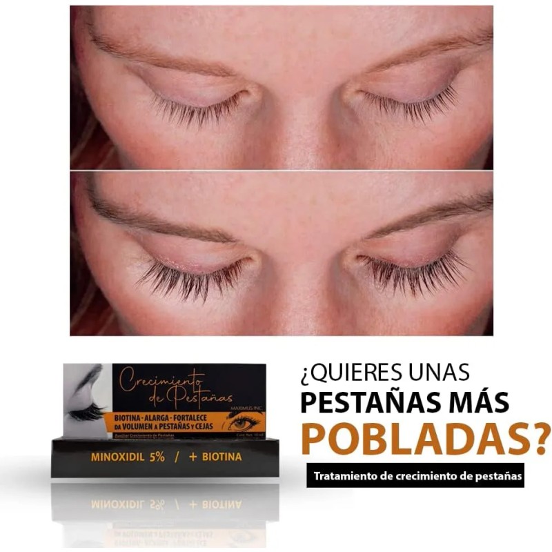 Suero Crecimiento Pestañas Y Cejas Para Mujeres Alargador