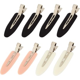 8 pieces No Bend Hair Clips, Curl Pin Clips, No Crease Hair Clips for Makeup for women