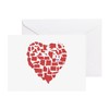 CafePress Massachusetts Folded Greeting Card Glossy