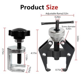 wuyaoyao Windshield Wiper Arm Removal Tool Kit, Battery Terminal and Wiper Arm Puller, Heavy-Duty Arm Battery Terminal Bearing Remover Puller Kit, Arm Bearing Remover Puller Repair Tool