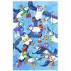 christmas puffin tea towel