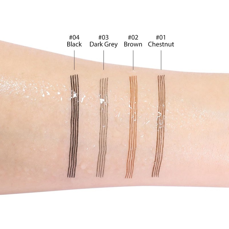 2Pcs Magic Waterproof Microblade Eyebrow Pencil,4 Tipped Precise Eye Brow