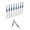 10-Piece End Mill Set Carbide Cutter Blue Corn Cutter CNC