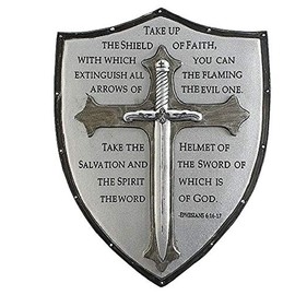 Roman Giftware Inc., Inspirational Armour of God Collection, 6.5" H Armor of GOD Wall Plaque,Religious, Inspirational, Durable (1x5x6)
