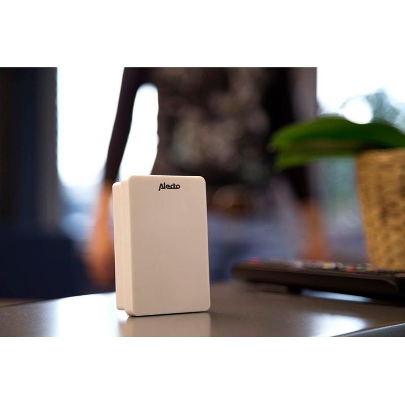 Alecto ADB-11 Wireless Doorbell, Wireless Doorbell, 30 Metre Range, IP44