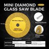 3 PCS Mini Glass Cutting Disc,1mm Ultra-Thin Diamond Cutting Blade