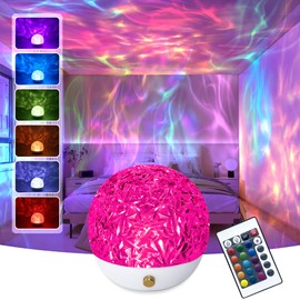 MAXRICUS Ocean Lamp Aurora Glow Lamp - 360 Ocean Wave Ceiling Projector for with 16 Colors, 30 Lighting Modes,Northern Lights Cube for Room Decoration,Mood Sensory Lights for Bedroom/Party/Ambient Lighting
