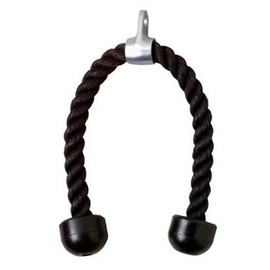 Tricep pull down rope - Style: Single head, Size: 37cm