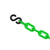 Plastic decorative safety security chain 10FT, Crowd Control Center (GREEN+SHOOKS)