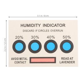 MUCKLILY Pack of 20 Colour Changing Moisture Indicator Cards for Accurate Moisture Detection and Moisture Sensor, Reusable Moisture Monitoring Strips for Versatile Environments
