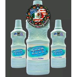White 3 x ZOTE Blue Liquido 1 Lt each Large Bottles Jabon  ZOTE Liquid Laundry Soap