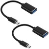 2 Pack USB to Micro USB Adapter, Mini USB OTG