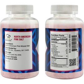 Soeos American Pink Salt, Fine Grain 16 Ounce, Pink Rock Salt, Salt for Grinder Refill, Perfect for Cooking & Seasoning