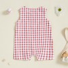 Chloefairy Newborn Baby Boy Girl Baseball Outfit Sleeveless Overalls Romper