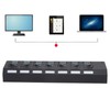 USB Hub 3.0 7‑Port High Speed Splitter Individual Switches Power