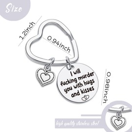 7RVZM Boyfriend Valentines Day Jewelry From Girlfriend Gifts Funny Gag Gifts For Husband Gifts From Wife Keychain Sweetheart Keychain Bride To Be Gifts Bf Keychain Spouse Gifts For Hubby Keychain