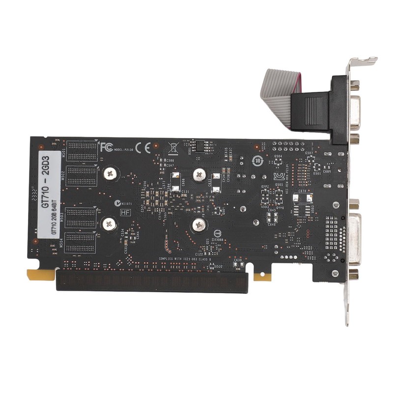 GT710 2GD3 Graphics Card, 2GB DDR3 Memory, Efficient and Quiet,