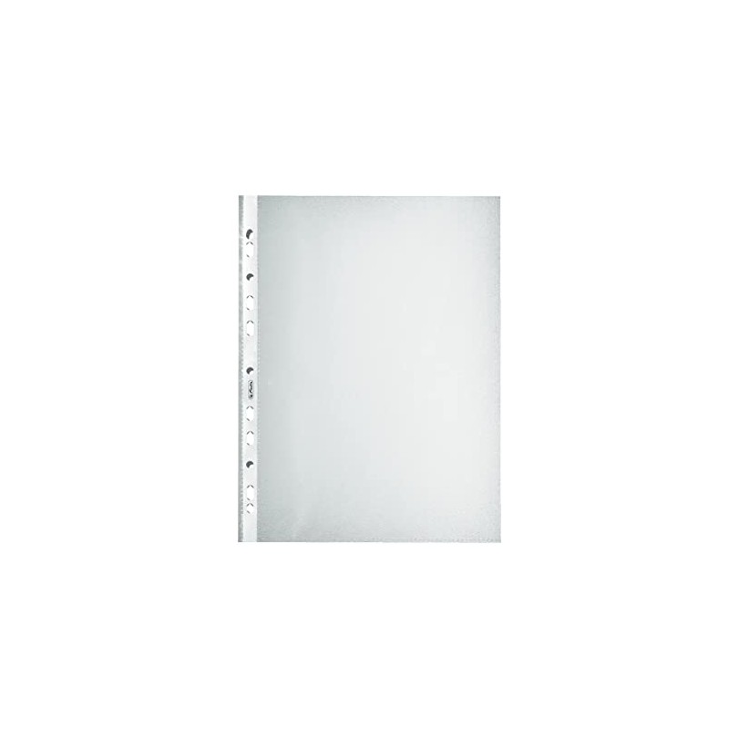 Herlitz A4 Grained Water Proof Punched Pocket - Clear (100