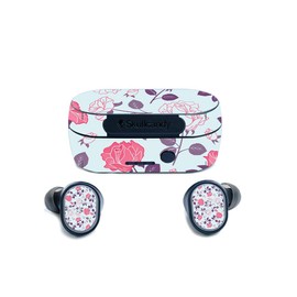 MightySkins Skin for Skullcandy Sesh True Wireless Earbuds - Vintage Floral | Protective, Durable, and Unique Vinyl Decal Wrap Cover | Easy to Apply, Remove, and Change Styles | Made In The USA