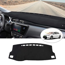 Cartist Flannel Dashboard Mat Cover for Toyota Corolla 2014-2018 Dash Cover Nonslip Dashboard Mat Protector Sunshade No Glare