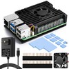 Smraza Raspberry Pi 5 Case, Ultra Thin Aluminum Alloy Case