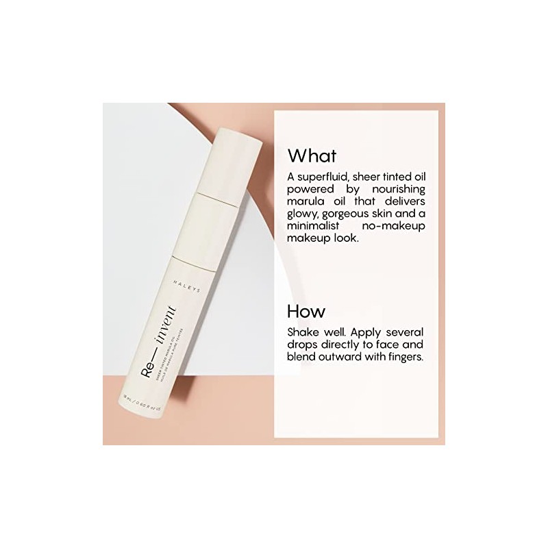 Haleys Aceite Marula Color Invent Sheer Claro Frío Tinte Piel