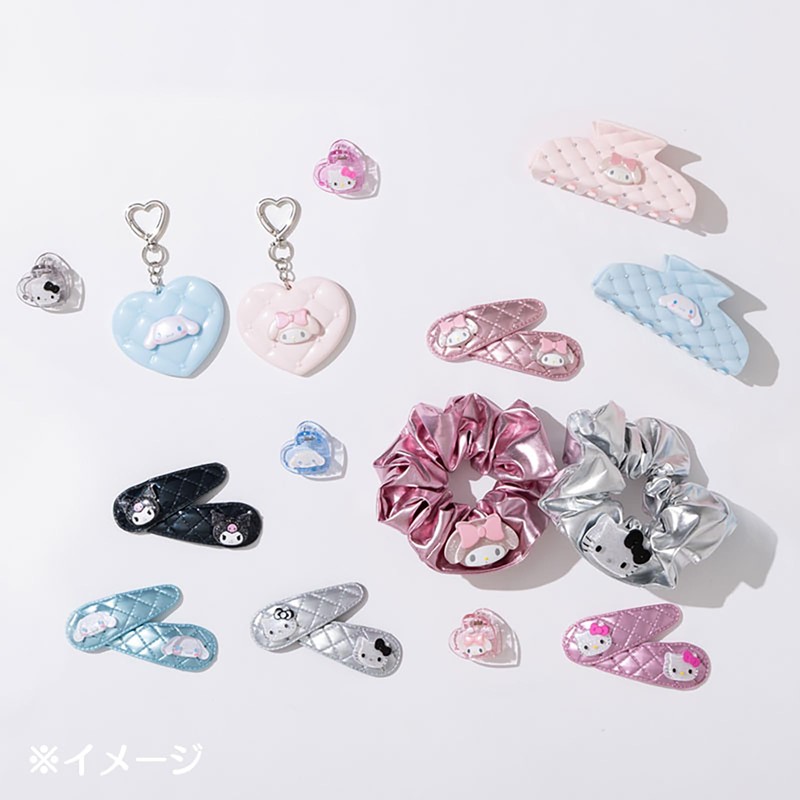 Sanrio 159361 Scrunchie My Melody Polyester, ABS Metallic Fabric, For