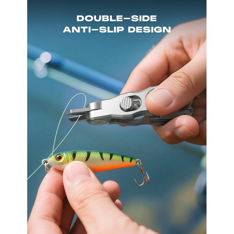 HOOK-EZE Fishing Line Cutter, Fly Fishing Nippers with Retractors and