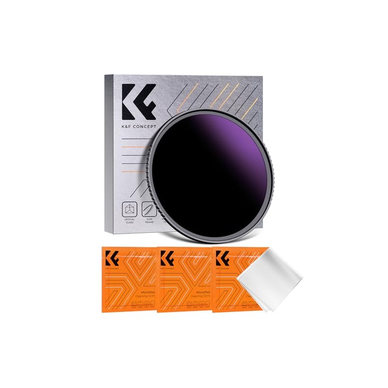 K&F Concept 49mm ND1000000 Optical Glass Filter Neutral Density 20