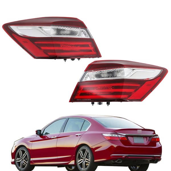 labwork 1 Pair Tail Light Replacement for Honda Accord 2016