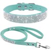haoyueer Dazzling Sparkling Elegant Fancy Soft Suede Leather Bling Rhinestone