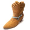 Thunderbird Western Rodeo Boot Chain Gemstone Weave Bracelet Vibrant Blue