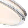 33 Inch Oval Brushed Nickel Ceiling Light Fixture - Flush