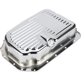 Compatible with Chevy/GM 4L80E Black Transmission Pan, 4 Inch Depth