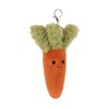 Apricot Lamb Carrot Cute Keychain, Soft Stuffed Plush Keychain Toy
