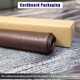 AmazeCov Non Slip Headrest Cover for Furniture Slipcovers,Faux Leather Headrest Protector for Recline Chair Vinyl Head Protector for Sofa,Theater Seat Cover for Home & Office 17x27 in, Chocolate