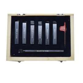 INDEXABLE LATHE TURNING TOOL HOLDER 7 PCS SET 1/2" + BORING BAR CCMT CARBIDE INSERTS