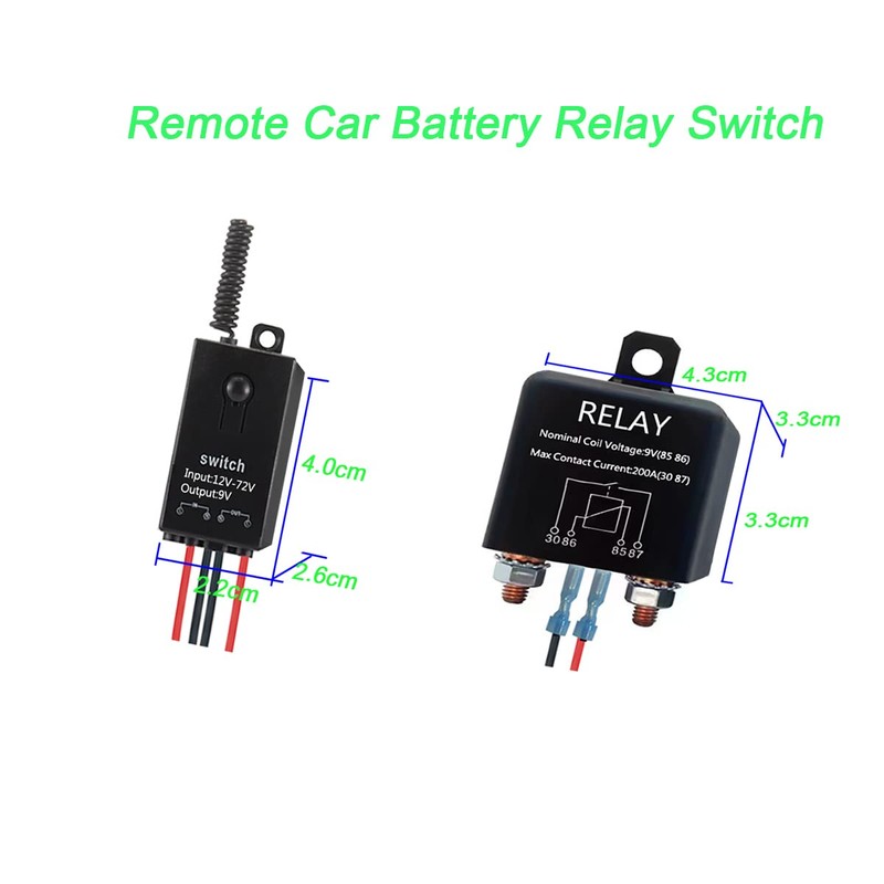 WOODGUILIN Wireless Remote Kill Switch for Car, Remote Battery Disconnect
