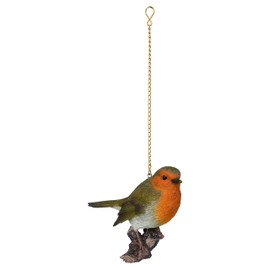 Vivid Arts - Hanging Robin on Branch Home or Garden Decoration (HGF-014)