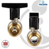 tecuro Ball Valve, Internal x External Thread Rp 1 Inch
