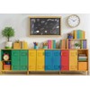 Kate Colorful Locker School Backdrop Chalkboard, 7x5ft