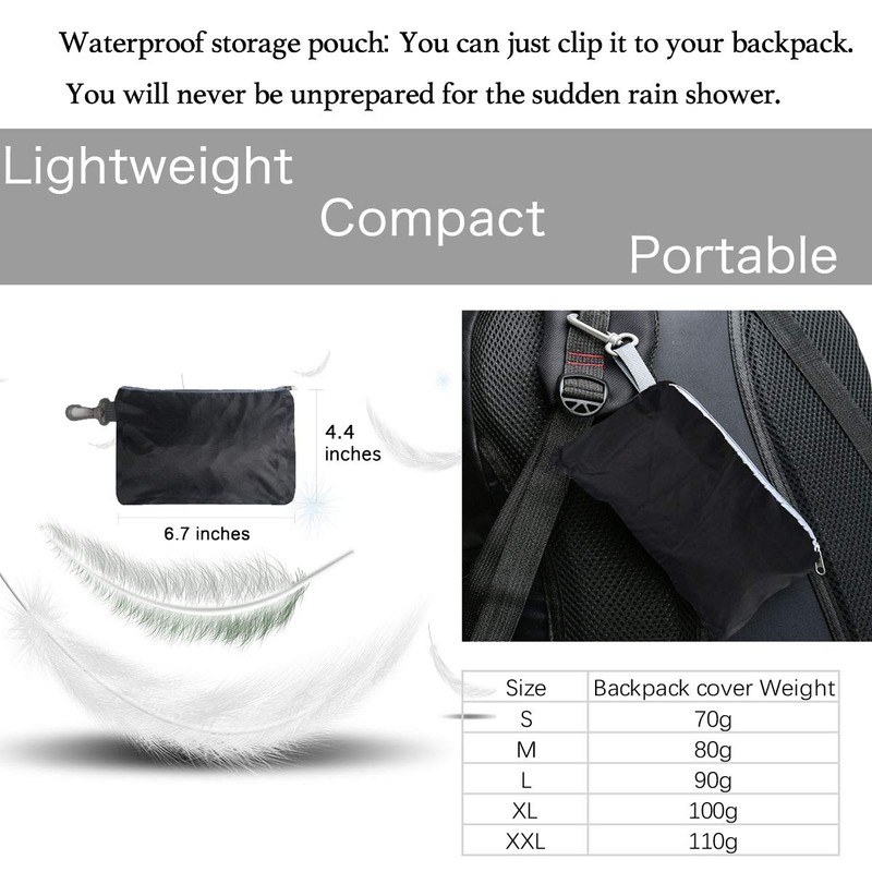 Frelaxy Waterproof Backpack Rain Cover, Upgraded Triple Waterproofing, Antislip Cross