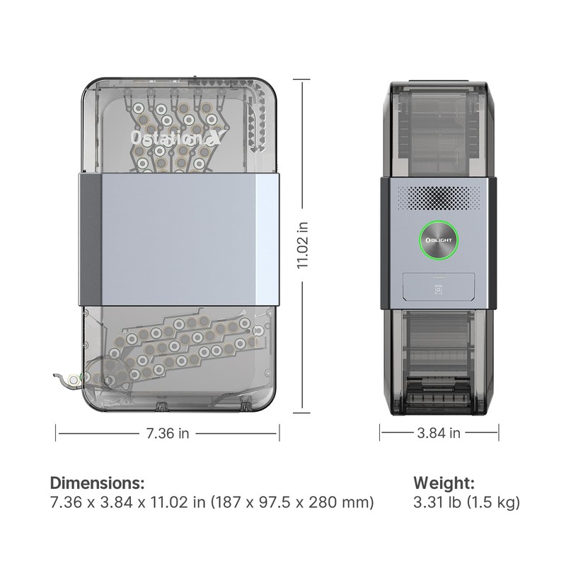OLlGHT Ostation X Smart 36-Battery 3-in-1 AAA Charger, No Polarity