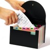 H4D Coupon Receipt Holder, 13 Pocket Accordion File Organizer, 7x4.5