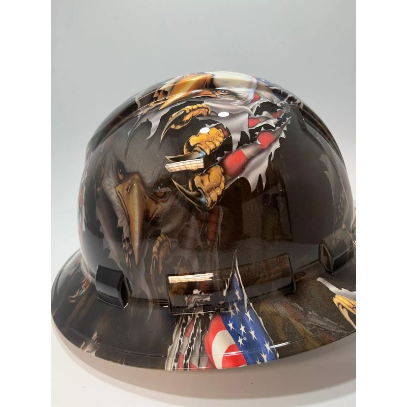Pyramex Vented New Full Brim Hard Hat Custom Hydro Dipped